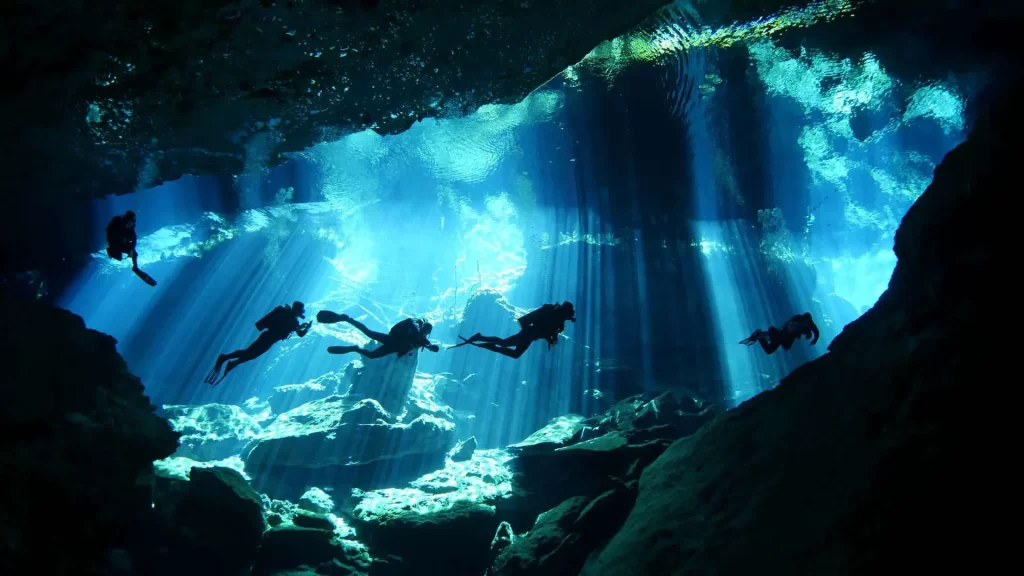 Cenote Chac Mool Diving from Playa del Carmen