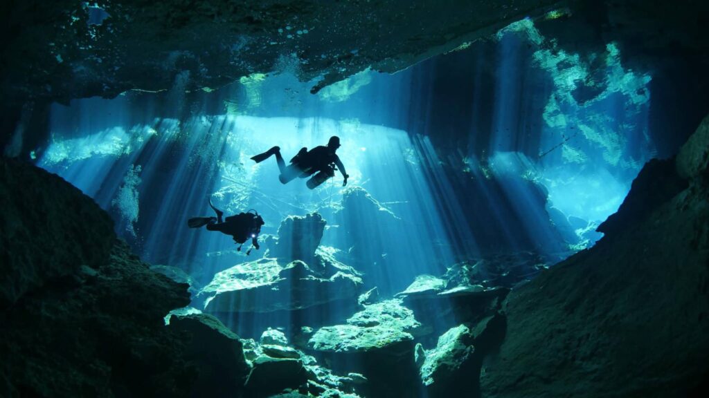 Cenote Chac Mool Diving from Playa del Carmen