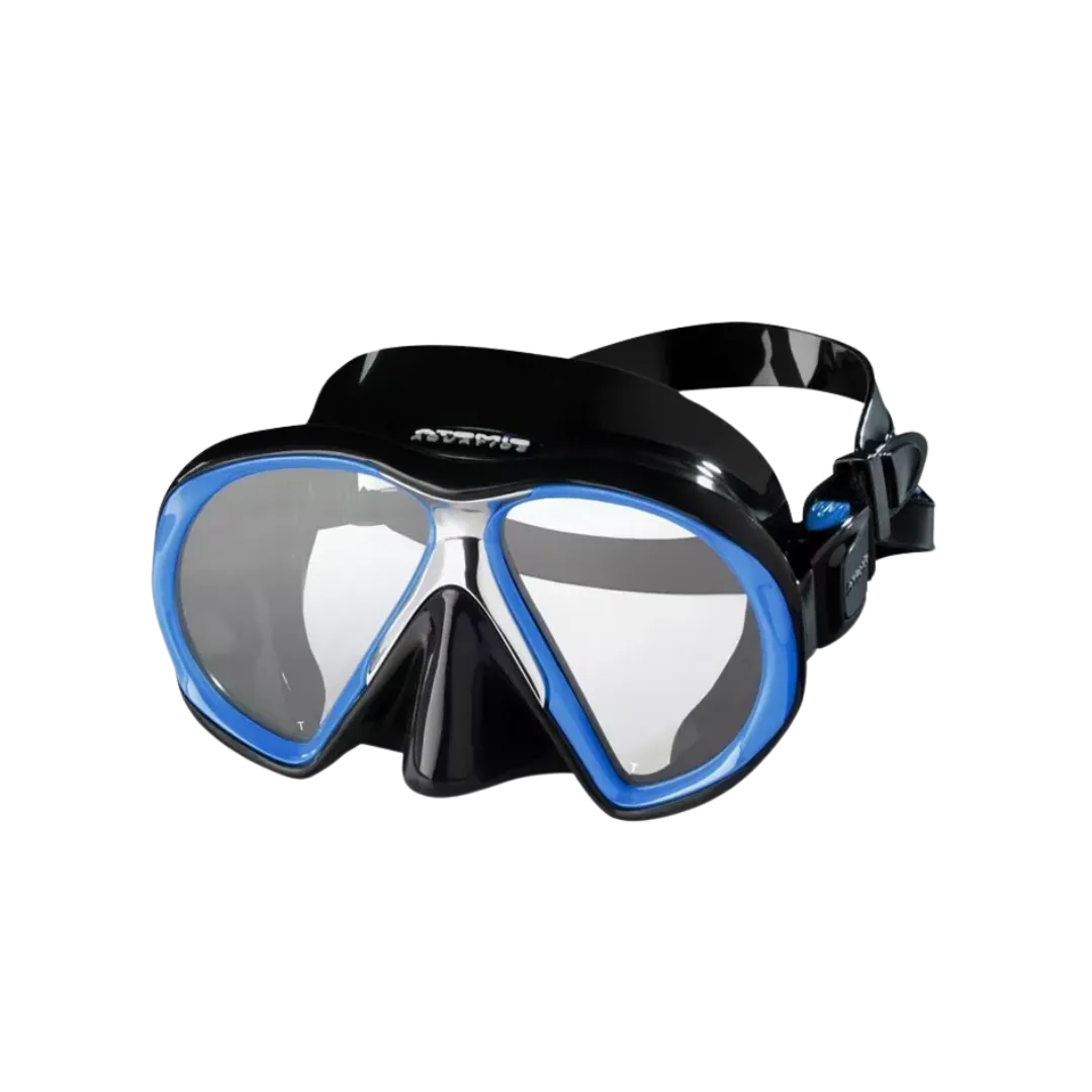 Atomic Aquatics Sub Frame Mask - Black With Royal Blue
