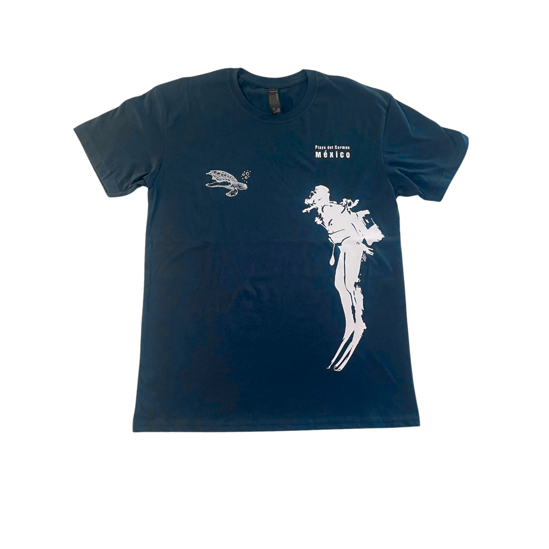 Turtle and Diver Xico Dive T-Shirt - Image 2