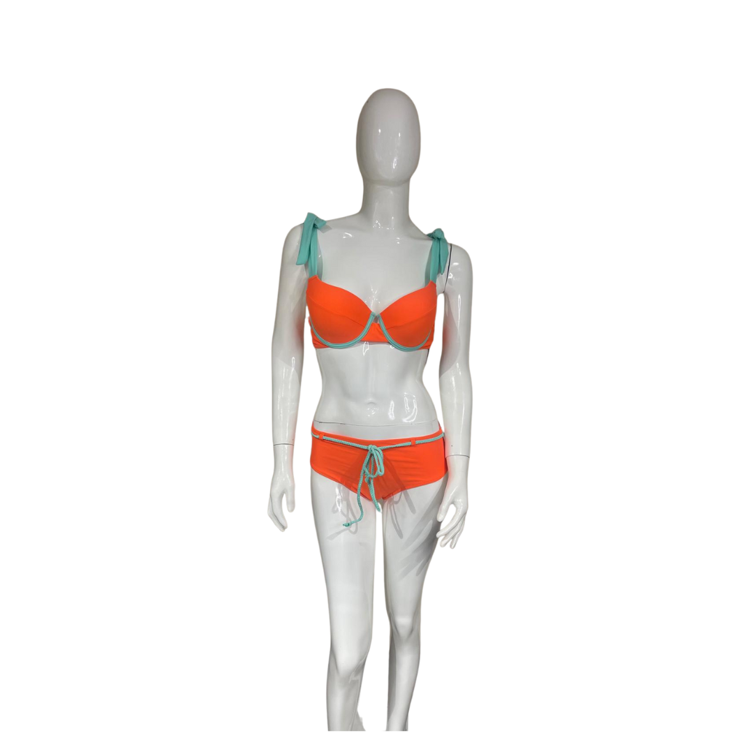 Orange and Green Bikini - Image 2